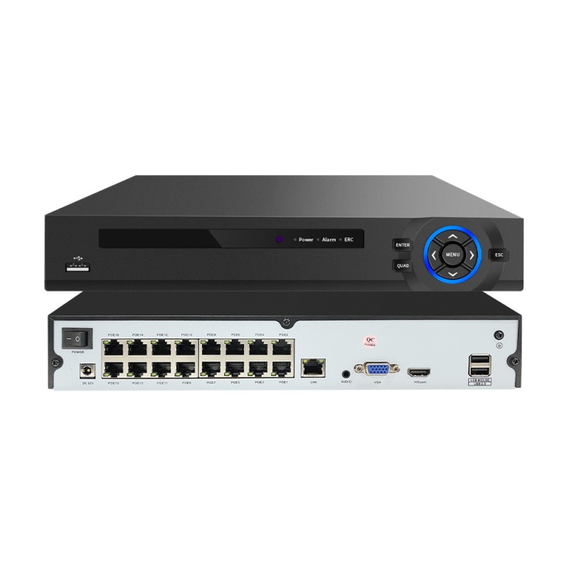 PoE NVR With 16CH DC 48V POE Output