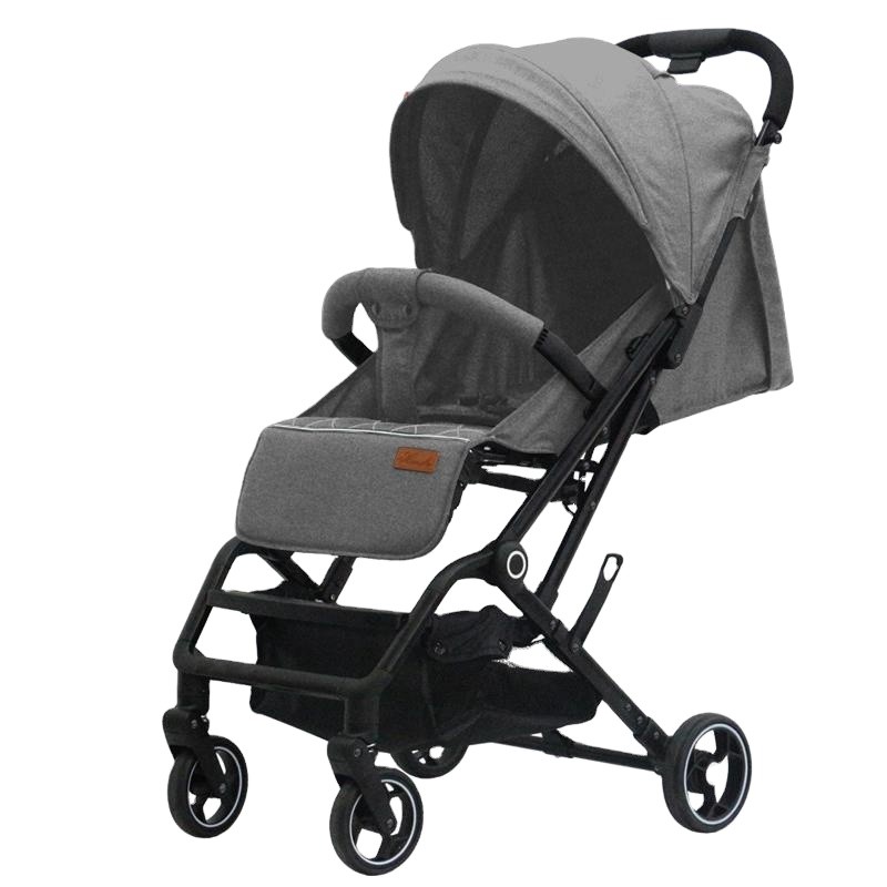 Baby Stroller Travel System Luxury 3 In 1 Pink Black Leather Custom White Frame Fabric Packing