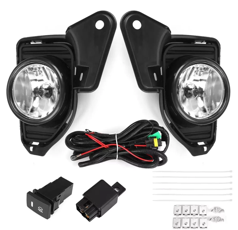 Set LED DRL Bumper Fog Light Lamp Kit w Turn Signal For Toyota Hiace 2014-2018