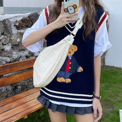 New Retro simple  dumpling bag ins women's bag