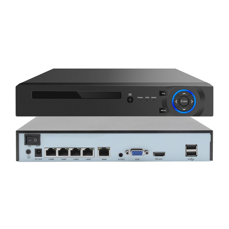 PoE NVR With 4CH DC 48V POE Output