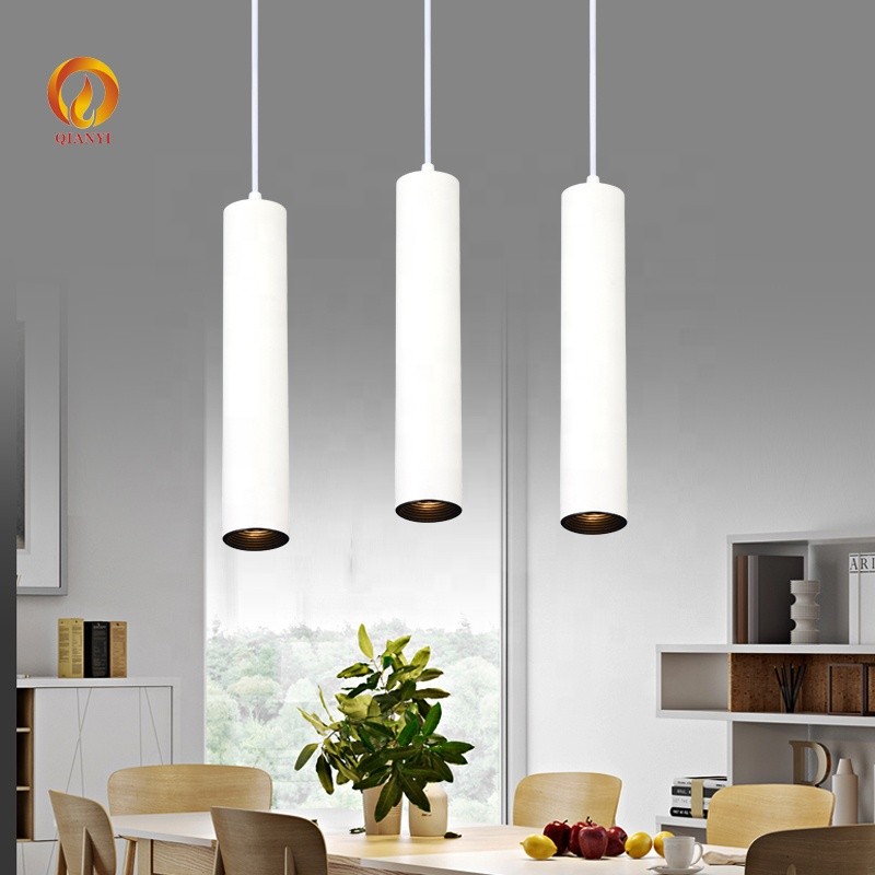 led Ceiling lamp 500mm long tulb black white gold chorom color led 220v chandeliers & pendant lights ceiling lights