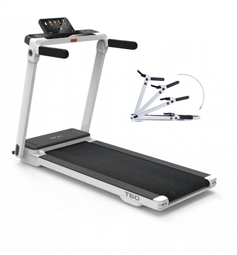 Android Touch Screen Home Use Motorized Treadmill Installation Free Plug and Play Fully Foldable