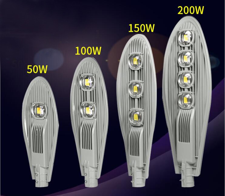 Outdoor 50W 100W 150W 200W COB LED Street Light with Housing Body