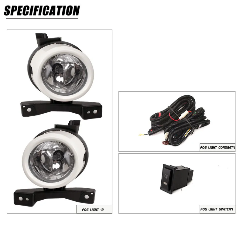 LED Front Bumper Fog Lamp Lights Assembly Set For 2009-2011 Toyota HIACE