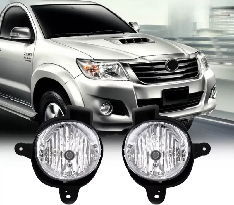 Fog Lamp Lights Assembly Set LED Front Bumper for TOYOTA HILUX VIGO 2011-2014