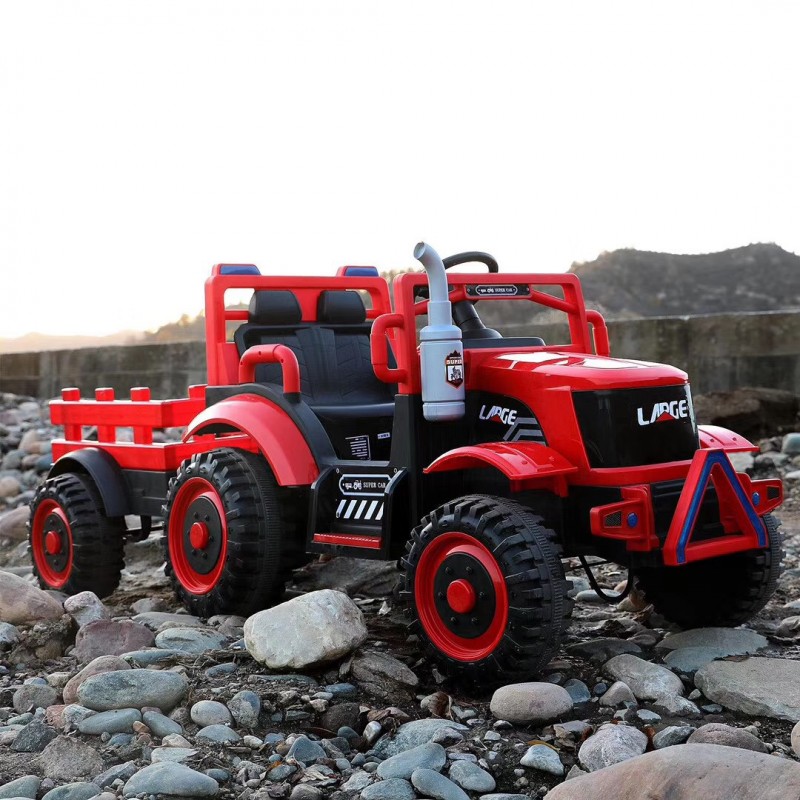 Children electric car with remove control for kids to drive Tractor ride