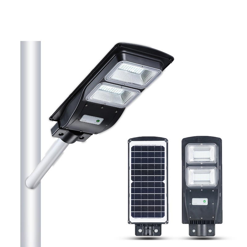 20W 40W 60W IP65 outdoor integrated radar sensor all in one solar street light